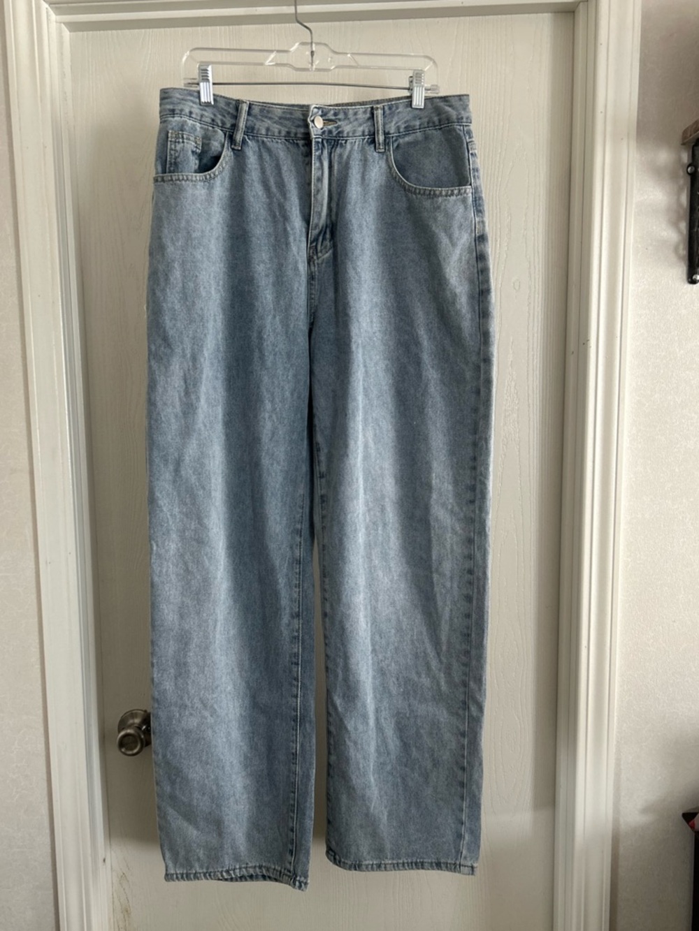 Fashion Nova | Light Blue Denim Jeans with Contrast Stitching | Size 15